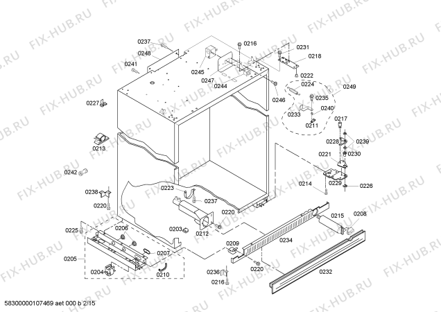 Схема №1 KBUDT4250A 42" SXS REFRIG (SS) DESIGNER HDL с изображением Шланг для посудомойки Bosch 00143716